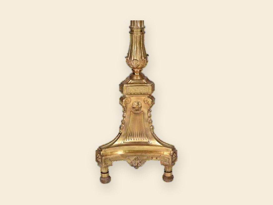 Louis XV style gilt-bronze candelabra