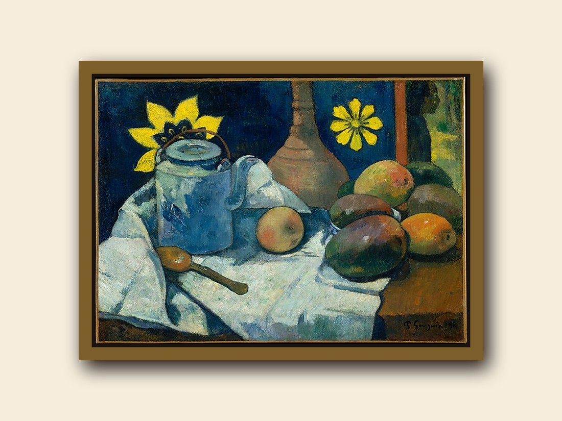 Post-Impressionist still life oil painting
