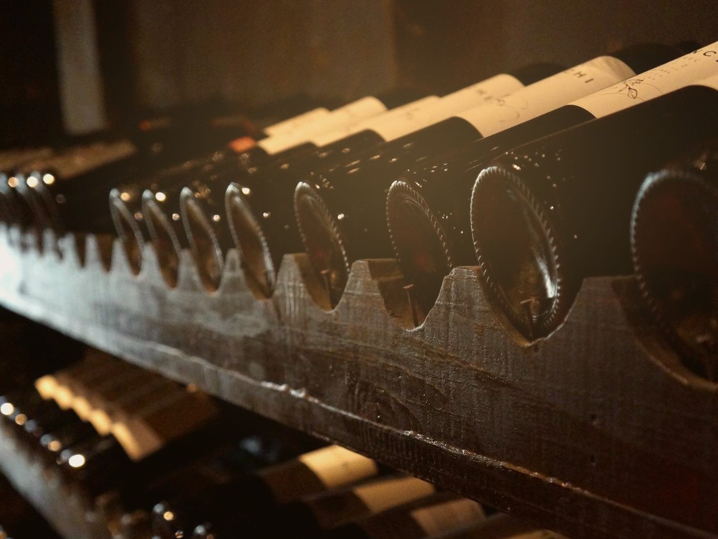 A private collector's cellar of rare, vintage bottles